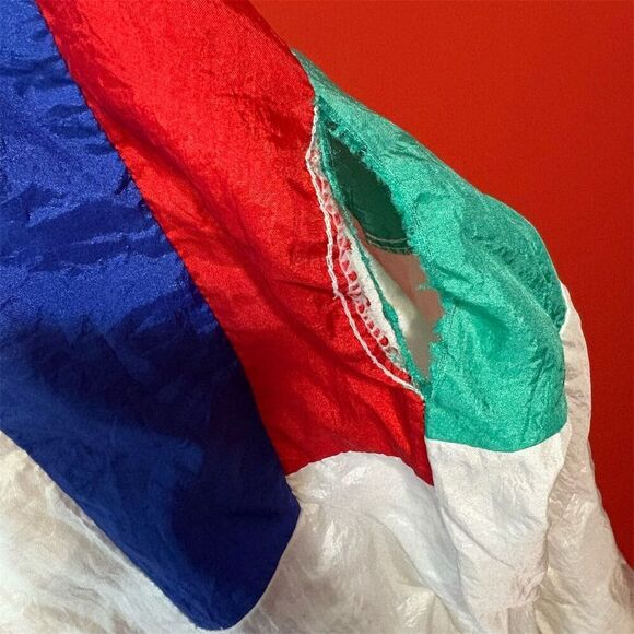 Vintage Sergio Tacchini Womens Multicolor Windbreaker Jacket Size 10 - Picture 8 of 12